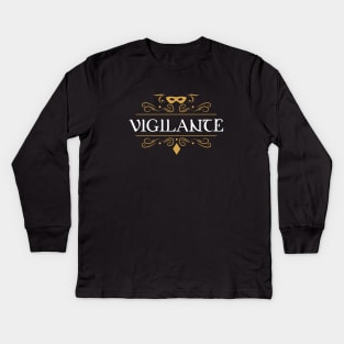 Vigilante Character Class Pathfinder Inspired Tabletop RPG Gaming Kids Long Sleeve T-Shirt